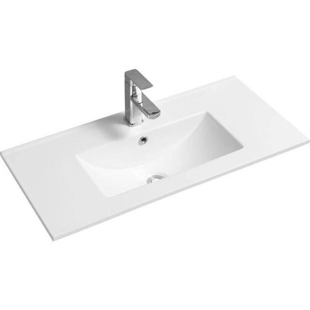 4003 Ceramic 81cm Thin-Edge Inset Basin with Deep Scoop