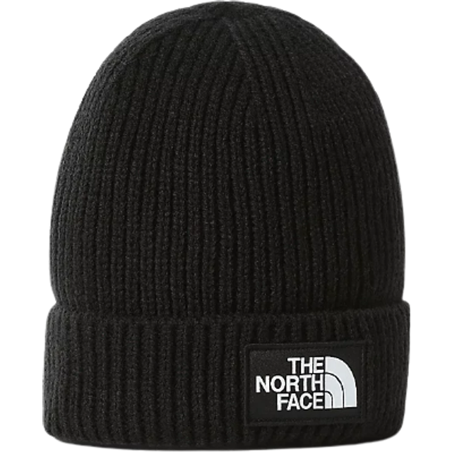THE NORTH FACE Men's Logo Box Cuffed Beanie - Black, Black, Men