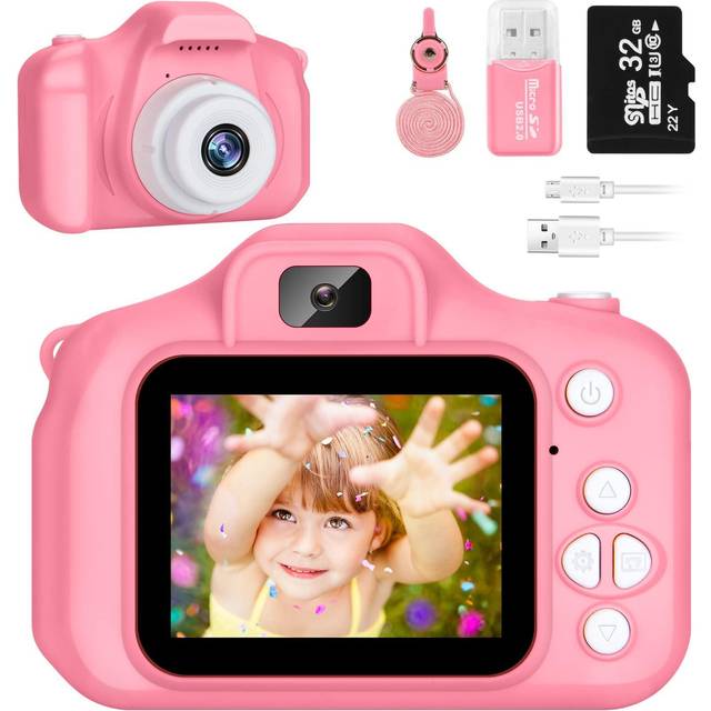 Kids Camera for Boys and Girls  SINEAU Digital Camera for Kids Toy Gift  Toddler Camera Birthday Gift for Age 3 4 5 6 7 8 9 10 with 32GB SD