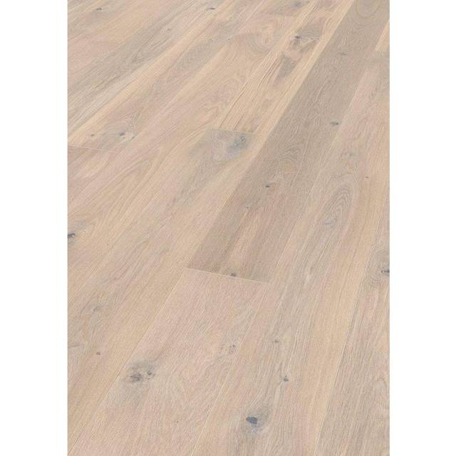 SAGA PARKETT PARKETT 1-STAV ELEGANT EK PEAR BORST VIT MATTLACK 14MM 2,38M2