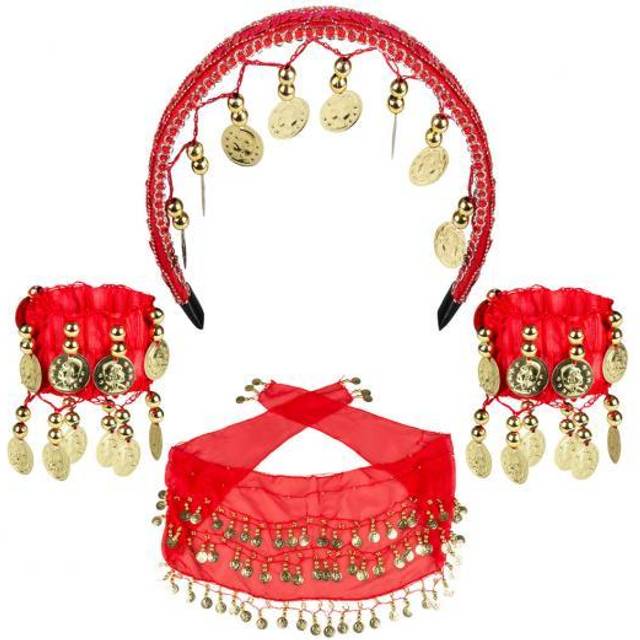 BOL00458 00458 Gypsy Costume Set, Color: Red