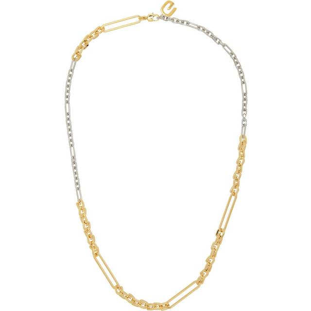 Givenchy Gold & Silver 'G' Link Necklace - 711-GOLDEN/SILVERY - UNI