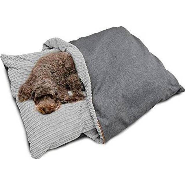 rucomfy Beanbags Burrower Dog Bed - Large - Platinum Grey, Grey
