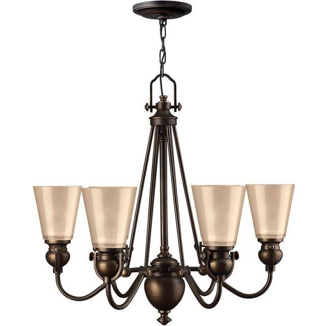 6 Bulb Chandelier Hanging Pendant LIght Olde Bronze LED E27 60W Bulb