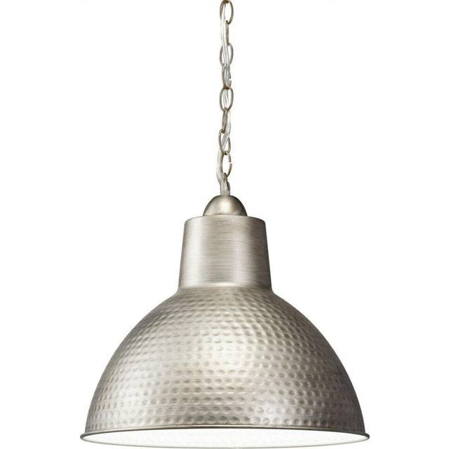 1 Bulb Ceiling Pendant Light Fitting Antique Pewter LED E27 60W Bulb