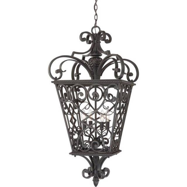 1 Bulb Ceiling Pendant Light Fitting Marcado Black LED E14 60W Bulb