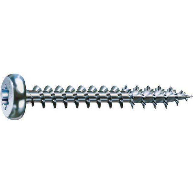 SPAX Universalschraube, 4,0 x 25 mm, 1000 Stück, T-STAR plus, Halbrundkopf, Vollgewinde, 4CUT, WIROX A9J, 0201010400255