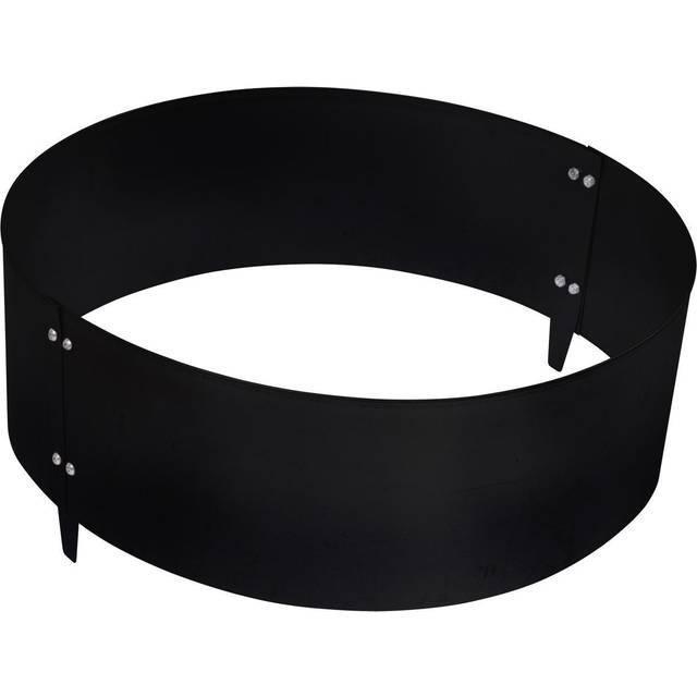Trädring Stål Galvaniserad Svart Ø90 cm