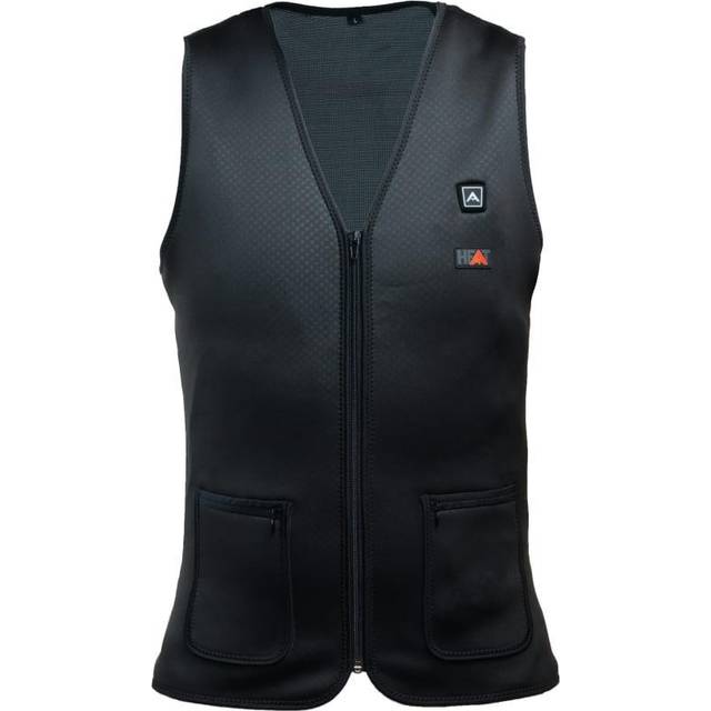 Avignon Heat Vest Thin V-Neck Powerbank Black (XXL)