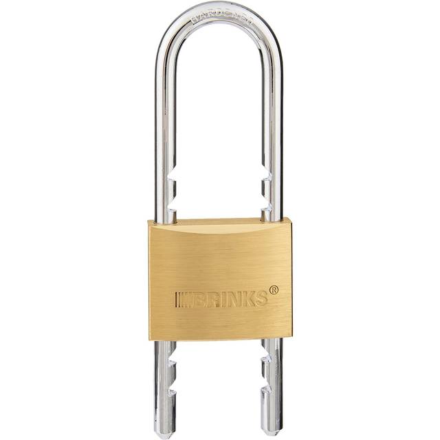 671-50061 Brass 50mm Commercial Solid Keyed Padlock with Adjustable Shackle