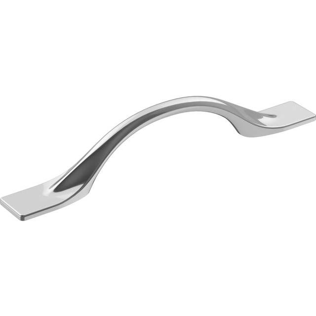 Amerock | Cabinet Pull | Polished Chrome | 3-3/4 inch (96 mm) Center-to-Center | Uprise | 1 Pack | Drawer Pull | Cabinet Handle | Cabinet Hardware