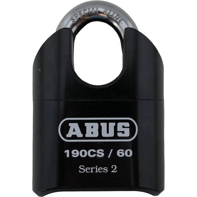 ABUS 190CS/60 High Security Solid Steel Combination Padlock  Closed Shackle