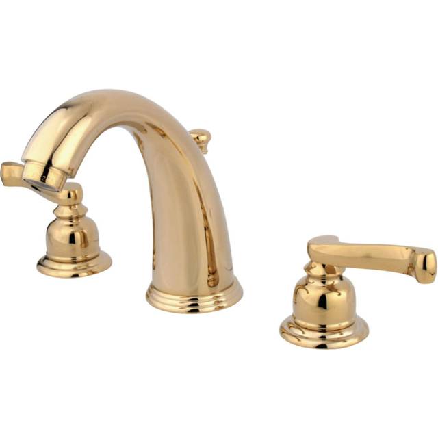 Kingston Brass KB982FL Widespread Bathroom Faucet  Polished Brass