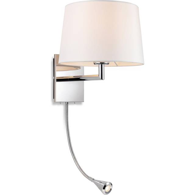 Firstlight Grand Contemporary Style LED 2-Light Wall Light 1W Warm White Cream and Chrome