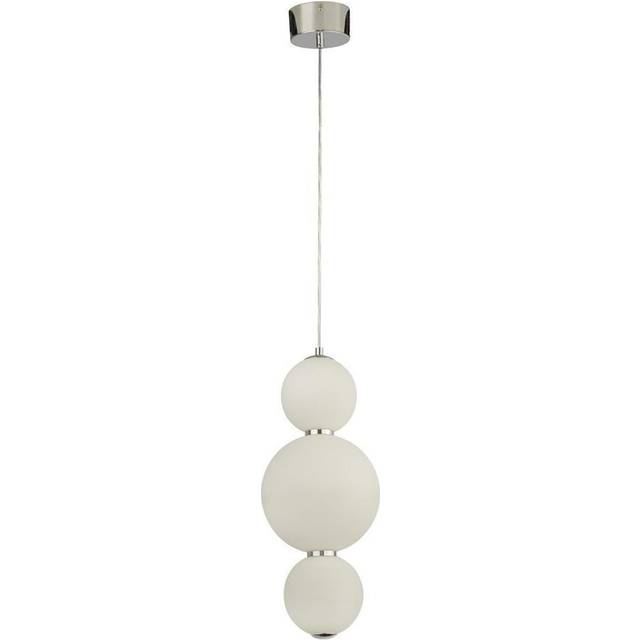 Searchlight 51022-3CC Snowball 3 Light Pendant Chrome With Opal Glass