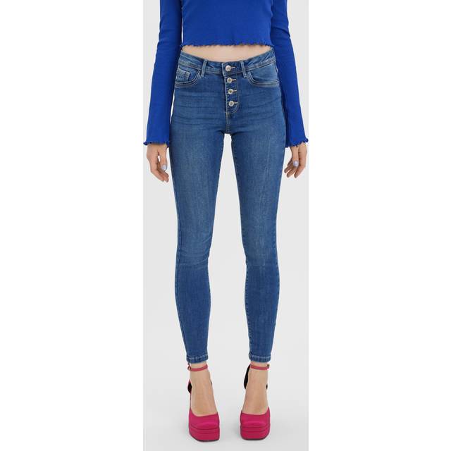 Vmseven Mid Rise Skinny Fit Jeans