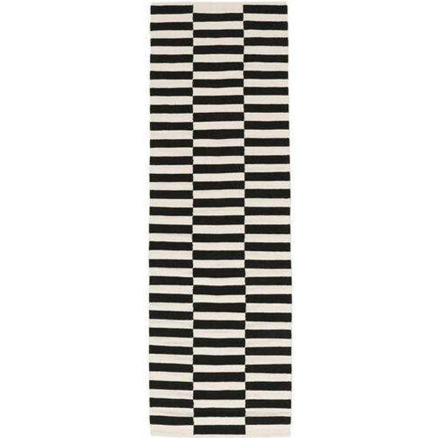 Moderno Matta - Svart / Vit 80x250