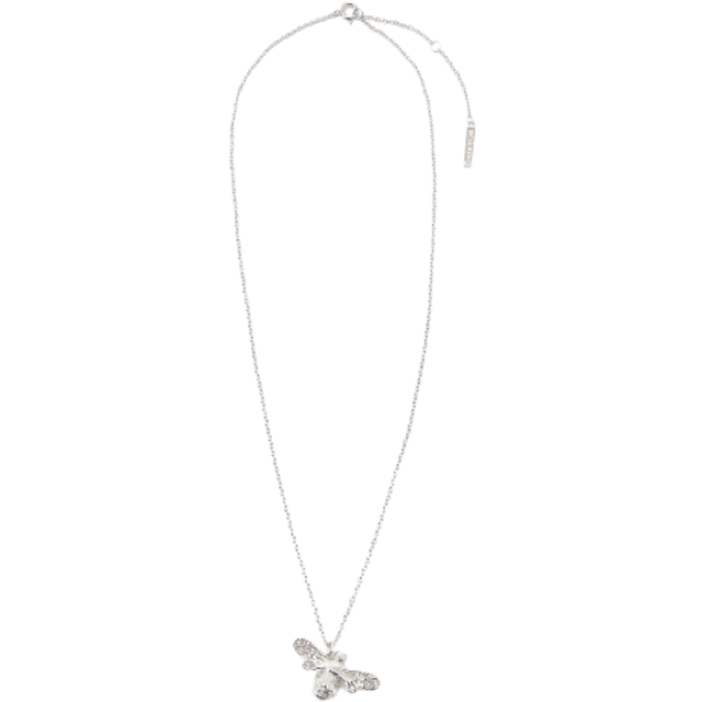 Olivia Burton Sparkle Bee Silver Necklace OBJAMN57