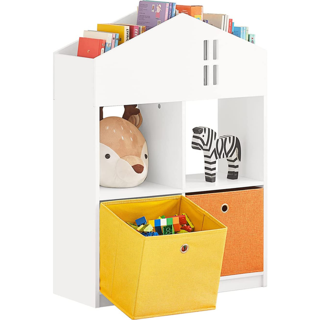 House Shape Design Children Kids Bookcase Book Shelf,KMB49-W - Sobuy