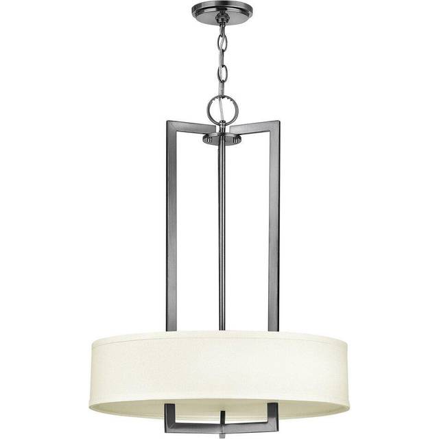 3 Bulb Chandelier Hanging Pendant LIght Antique Nickel LED E27 60W Bulb