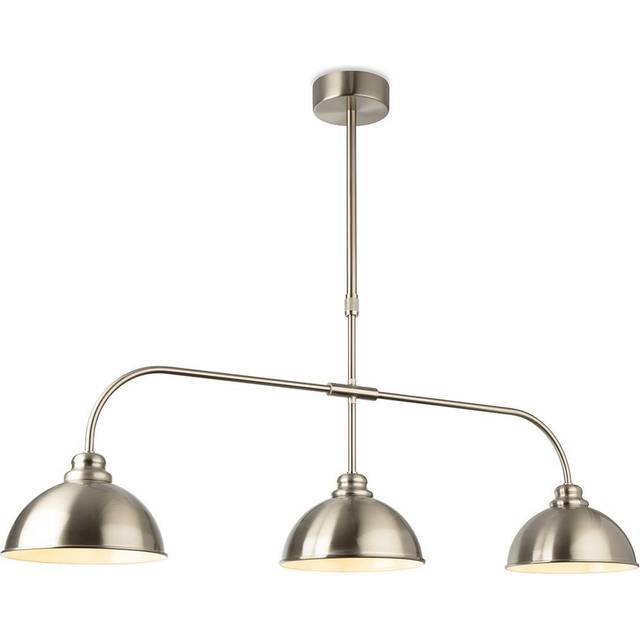 Firstlight Eagle Classic Style 3-Light Pendant Bar Light Brushed Steel