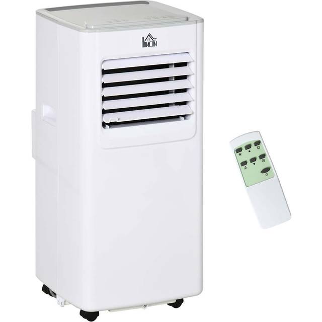 HOMCOM 7000 BTU Mobile Air Conditioner Indoor Portable AC Unit w/ RC White