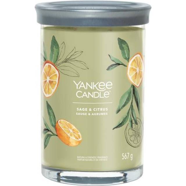 Sage & Citrus Signature Large Tumbler Candle Yankee Candle, Green, 9.9cm x 14.9cm (9.9cm x 14.9cm)
