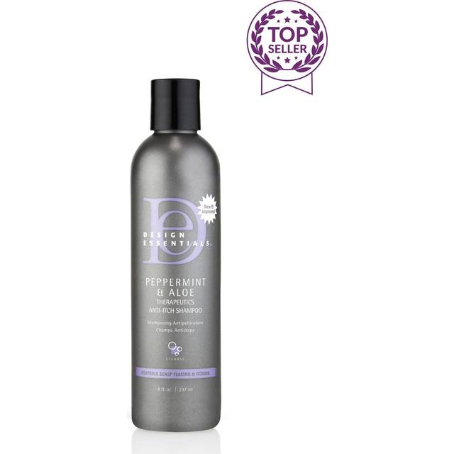 Design Essentials Peppermint & Aloe Anti-Itch Shampoo for Instant Scalp and Dandruff Relief-8oz.