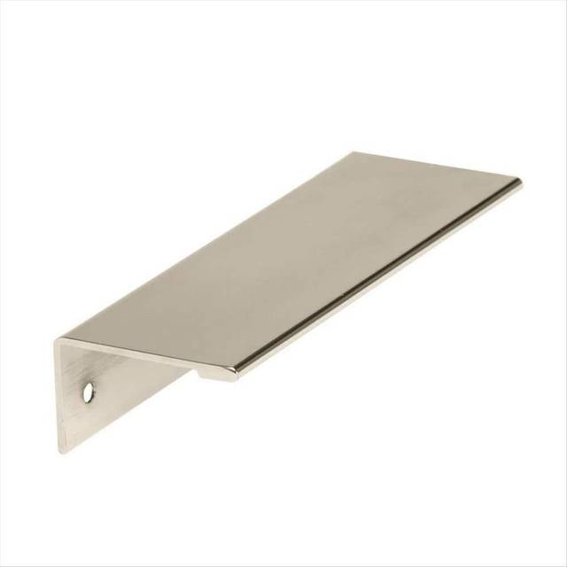 Amerock | Cabinet Pull | Polished Nickel | 3-3/4 inch (96 mm) Center to Center | Edge Pull | 1 Pack | Drawer Pull | Drawer Handle | Cabinet Hardware