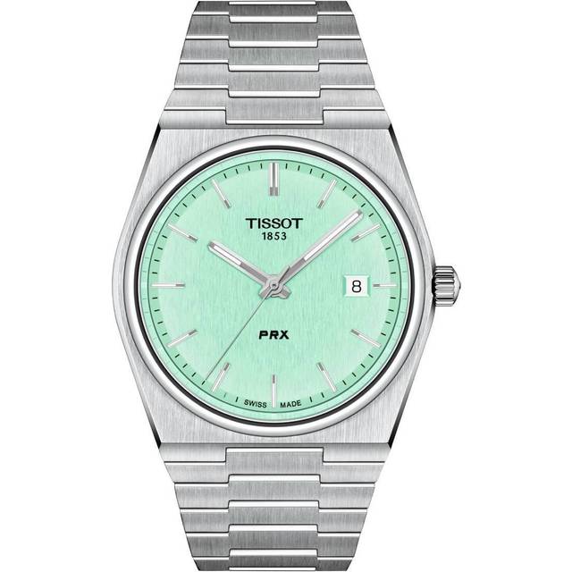 TISSOT PRX 40MM S-Steel Light Green Dial Men's Watch T137.410.11.091.01 / T1374101109101 - 40 mm