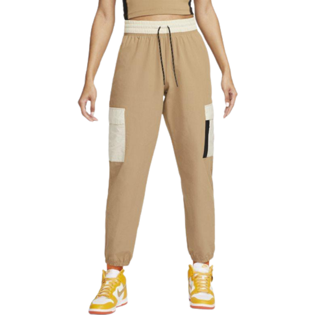 Nike, Byxor, Dam, L, Nylon, Svarta Cargo-byxor i sportdesign - black (L)