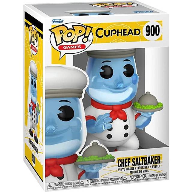 Funko POP! Games: Cuphead - Chef Saltbaker | Vinyl Figures - Blue&#47;Red&#47;White (One-Size)