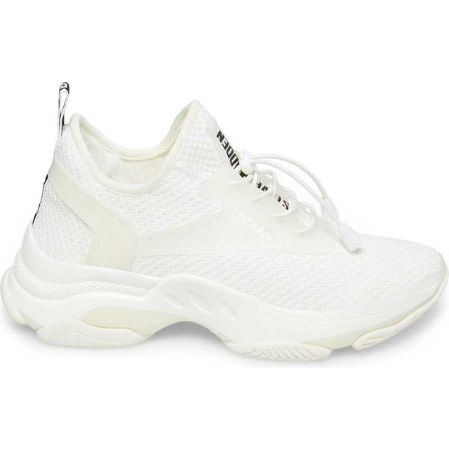 Steve Madden Match-E Fabric-Blend Trainers - UK 4 - White