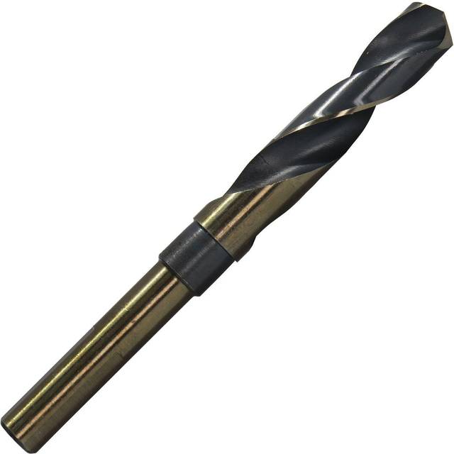 Drill America 716 Reduced Shank High Speed Steel Black & gold KFD Drill Bit with 38 Shank  KFD Series