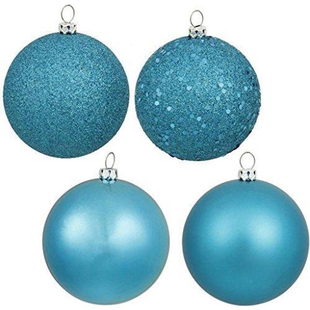 "Vickerman 1.6"""" Turquoise 4 Finish Orn Asst 96/Box - N595412A"