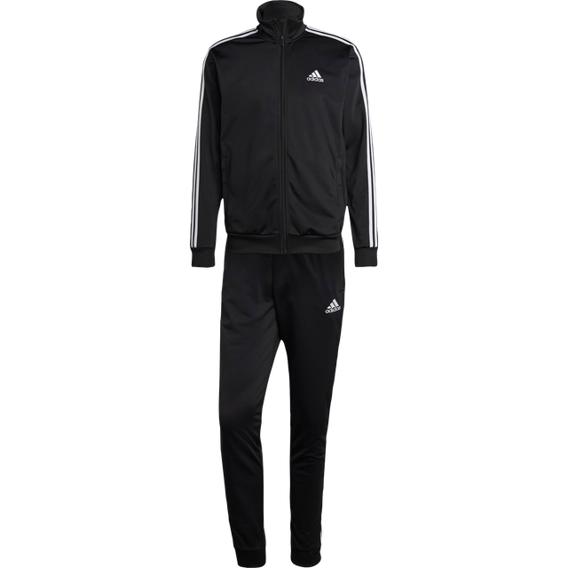 Adidas Men Sportswear Basic 3 Stripes Tricot Tracksuit Black Preis