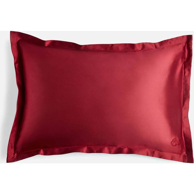 ESPA Oxford Edge Silk Pillowcase - Claret Rose - Röd