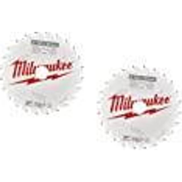 Milwaukee Circular Saw Blades 190 x 30mm 24T (2 Pack) in White Steel