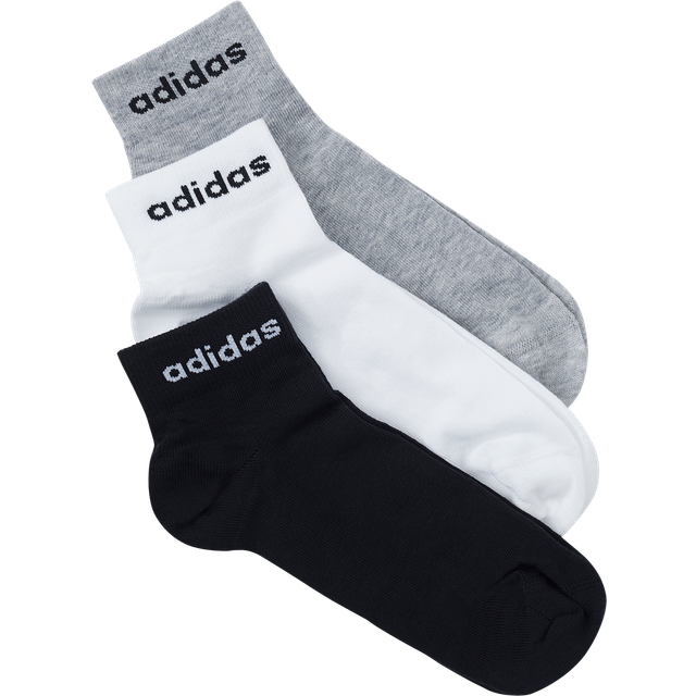 adidas Sport Performance - Ankelstrumpor Non-cushioned Ankle Socks 3-pack - Svart