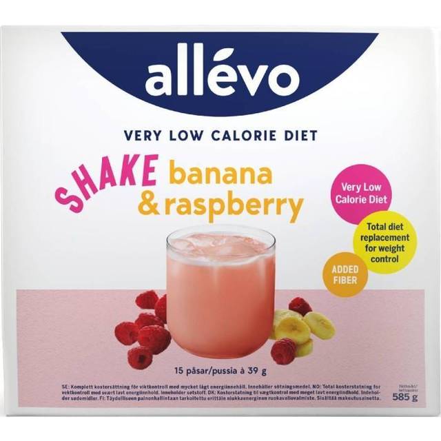 Allévo Shake Banan/Hallon VLCD, 15 st