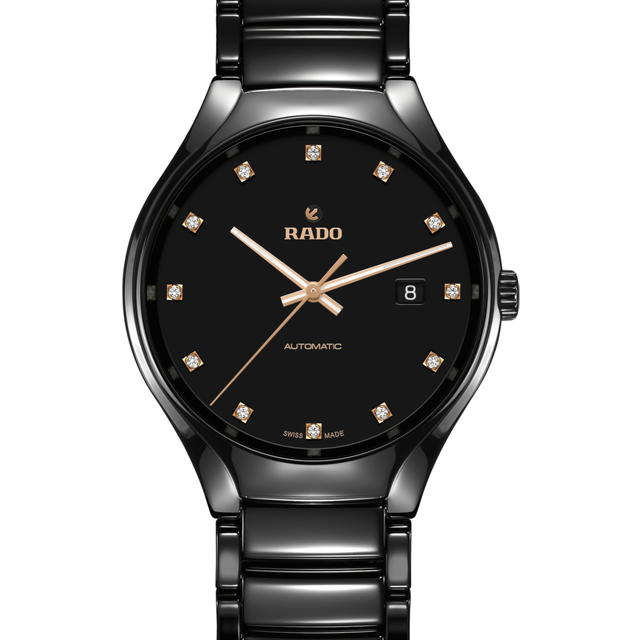 Rado True Round 40mm High-Tech Ceramic Diamond Automatic Watch