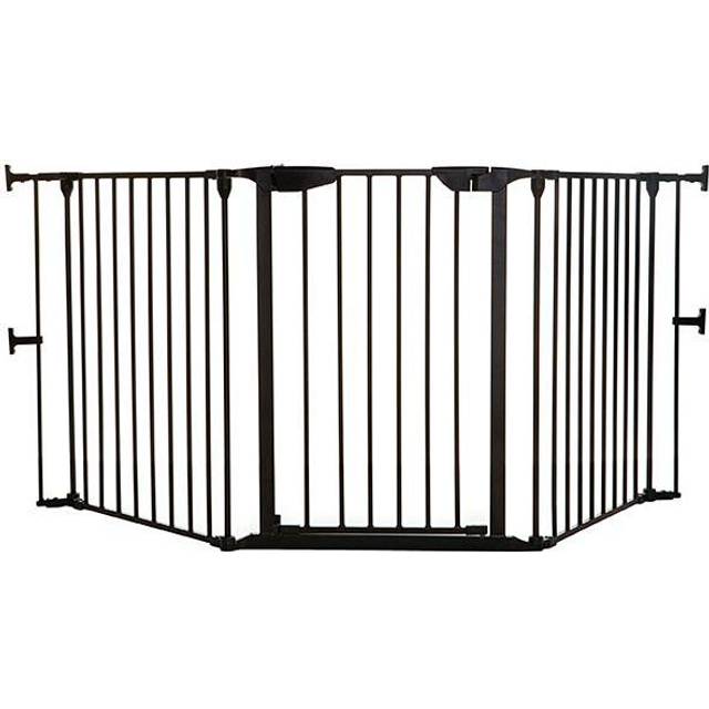 Dreambaby Newport 3-Panel Metal Adapta Gate-Black
