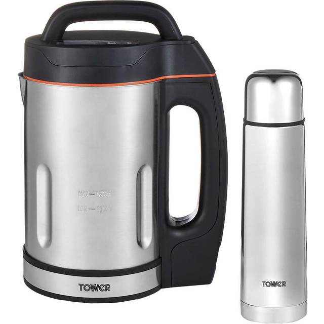Tower Stainless Steel 1.6L Soup Maker With 500ml Flask UK Plug