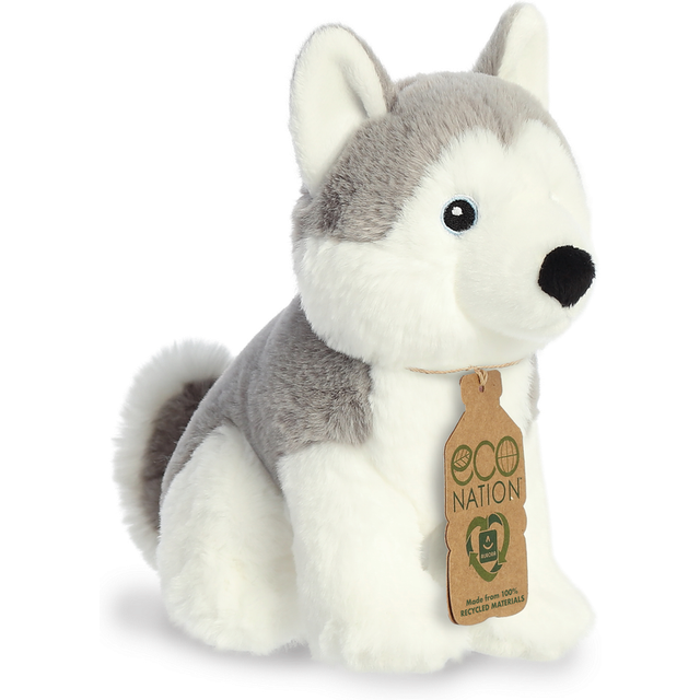 Eco Nation Recycled Filled Dog Plush (Husky Dog)