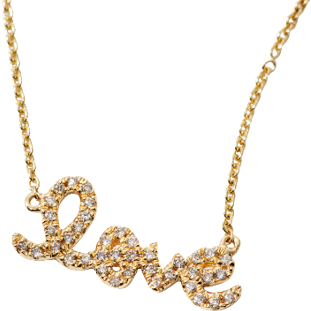 Sydney Evan - Love 14-karat Gold Diamond Necklace - One size