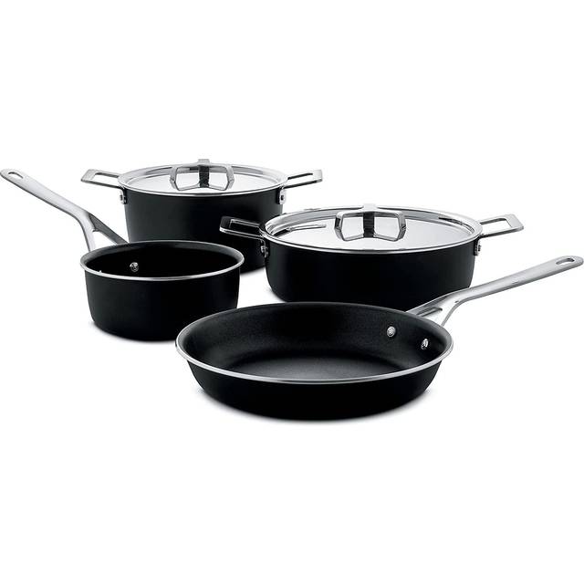 Alessi Pots&Pans pot set 6 pieces Black