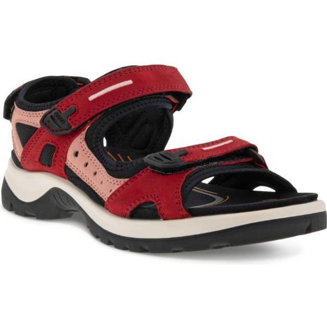 ECCO Women's Yucatan Sport Sandal  Chili Red/Concrete/Black Nubuck  5-5.5