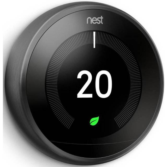 NEST Learning Thermostat - 3rd Generation, Black, Black
