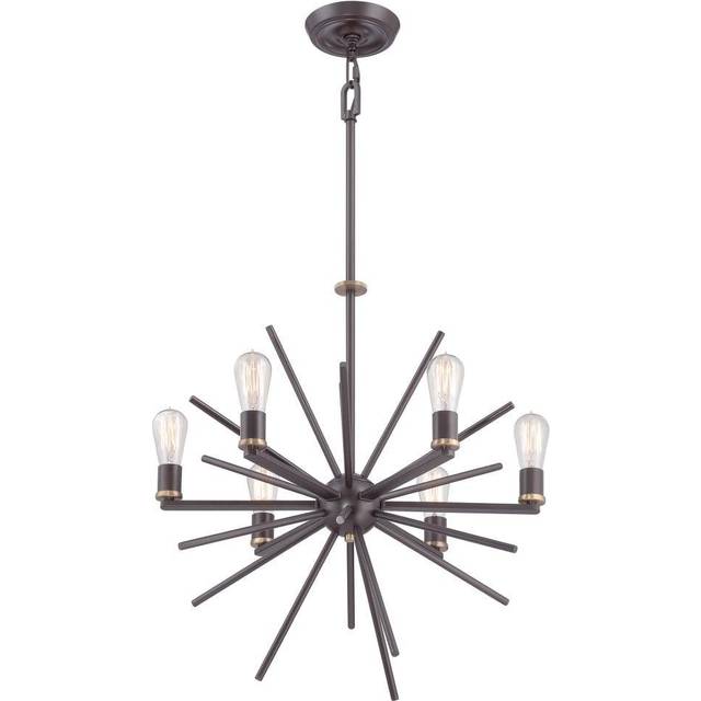Quoizel QZ/CARNEGIE6 Uptown Carnegie 6 Light Chandelier