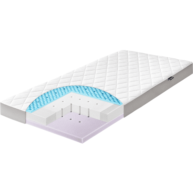 Julius Zöllner Air Premium Barnmadrass, Vit, 60 x 120 cm